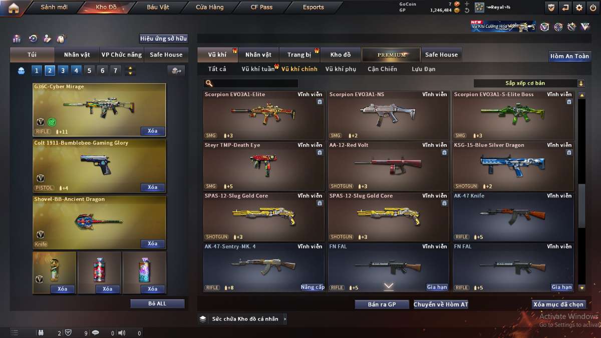 shop acc cf uy tin gia re